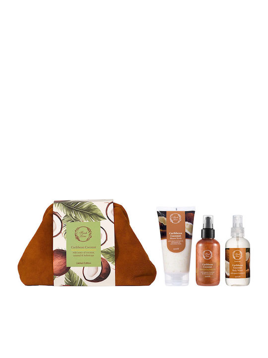 Fresh Line Coconut Travel Set for Body Cleaning & Brightening 3pcs