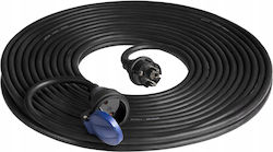Workshop Extension Cable Splash-proof Ip44 1x2p+ 20m Oil-Resistant Rubber Cable H07RN-F 3x1.5mm² 230VAC/16A