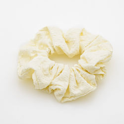 Elastic de păr din material textil 7 culori - Alb