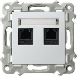 Szafir Telephone Socket Double Indispensable White Gpt-2zn M 00