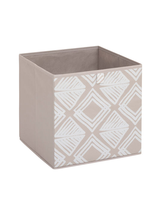 5Five Fabric Storage Box with Lid Beige 31x31x3...