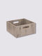 5Five Wooden Storage Box with Lid Gray 31x31x15cm 1pcs
