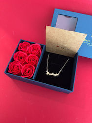 Necklace From Gold Plated Steel