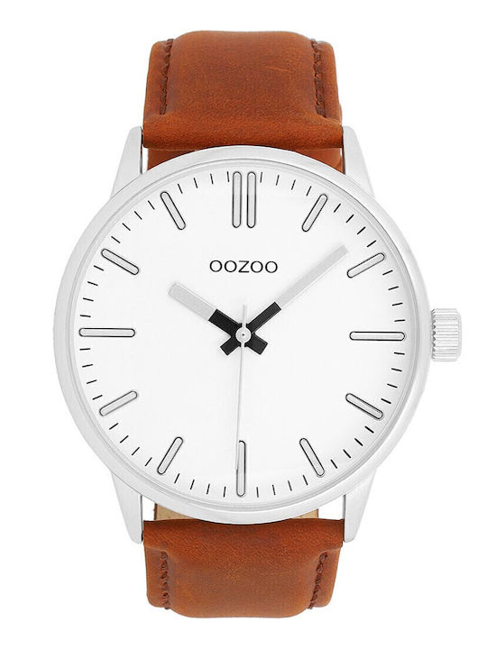 Oozoo Timepieces Ρολόι Μπαταρίας με Δερμάτινο Λουράκι