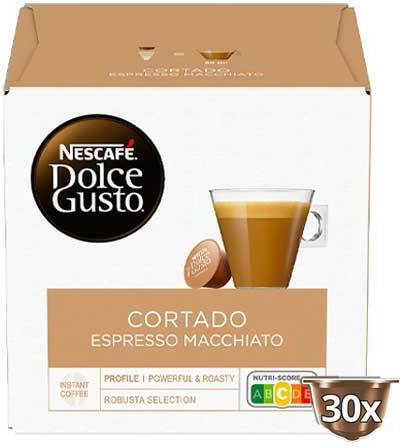 Nescafe Cortado Espresso Macchiato Xl 30 Dolce Gusto