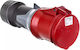 Powertop Xtra 63A 5P 6H 400V Portable Industrial Socket Red Ip44 14112 Men14112