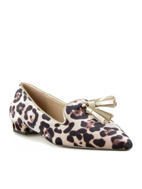 Дамски Loafers в Кафяв Цвят loaf-CQ09 (leo)
