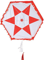 Roter Drachen mit verstellbarer Waageschnur 100 cm