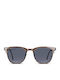 Smooder Unisex Sonnenbrille mit Gray Holz Gestell und Gray Linse X020