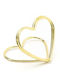 Heart Gold Place Card Holder 10 Pieces