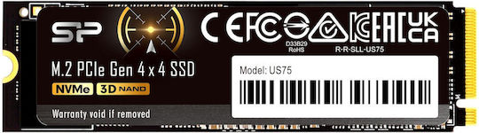 Silicon Power US75 SSD 1TB M.2 Type With PCI Express 4.0 Connection PS5 Compatible SP01KGBP44US7505