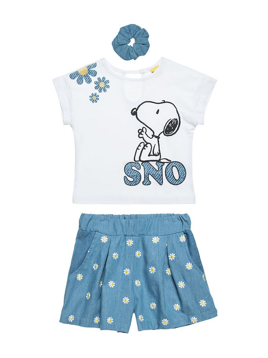 Kids' Set with Shorts Summer 2pcs White