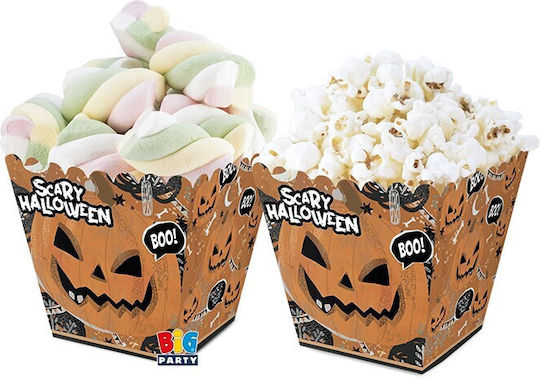 Κουτάκι Ποπ Κορν για Party Halloween 6τμχ