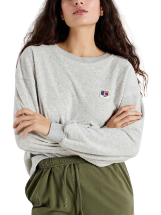 Women's Long Sleeve Sweater Cotton Grey