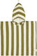 Portofino Πόντσο Παραλίας Pistachio Stripes Waffle 6-9 Ετών