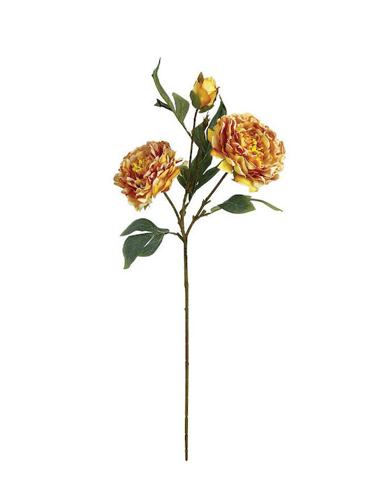 Arti Casa Dekorative Künstliche Pfingstrosenzweig Gelb 79cm