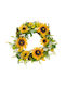 Yellow Sunflower Wreath 55cm