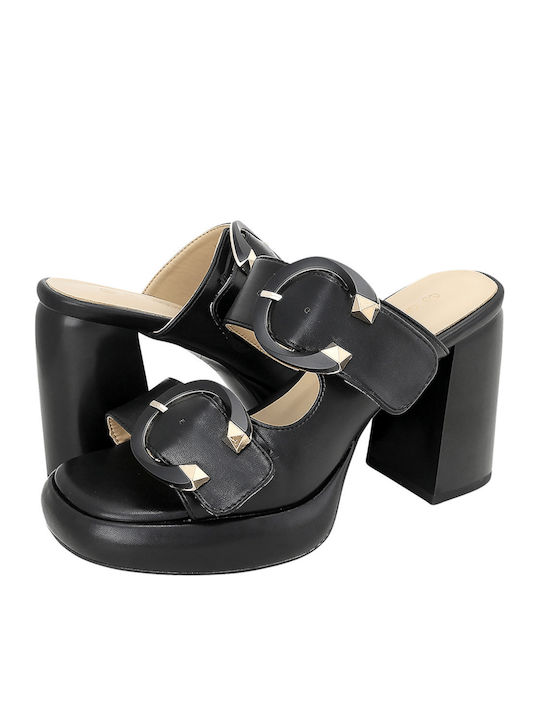 Moshel Leather Sandals Black