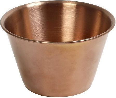 Espiel Dip Serving Bowl Round Metal Gray with Diameter 6.3cm