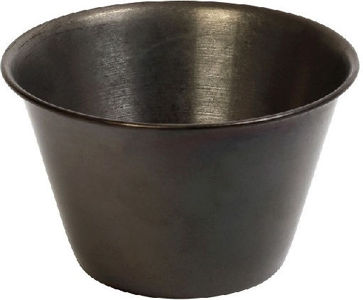 Espiel Snow Dip Serving Bowl Round Metal Black with Diameter 8.5cm