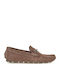 Suede Ανδρικά Loafers σε Καφέ Χρώμα