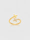 Chrysothemiss Ring with Stones Gold Plated