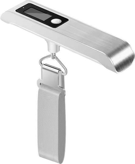 Coteci Tr-010 Φορητή Ψηφιακή Ζυγαριά Αποσκευών 50 Kg Ασημί