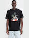 Blend Men's T-shirt Print Regular Fit Bhjerron Tee 20718280-204955 Black Sloth Black