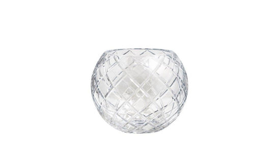 Декоративна купа прозрачна духана кристал Ø15.5см диаманти Rowan Crystal Bo101534 Ebb&flow Bo101534 прозрачна