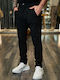 Ανδρικό Παντελόνι Τζιν με Relaxed Tapered Εφαρμογή Black