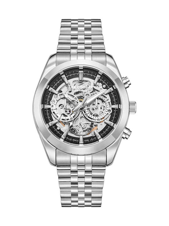Men's Automatic Watch with Silver Metal Bracelet