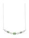 Breeze Colier din Argint cu Zircon Verde