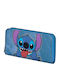 Karactermania Stitch Portofel pentru copii cu fermoar Albastru