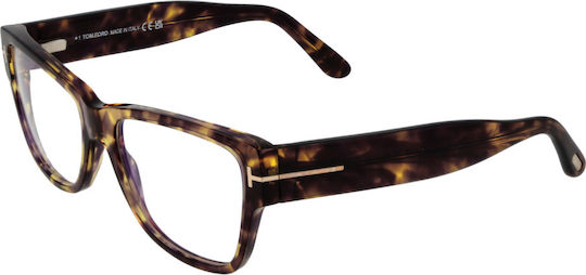 Tom Ford Optical Frame Ft5878-b 055 55 Blue Filter