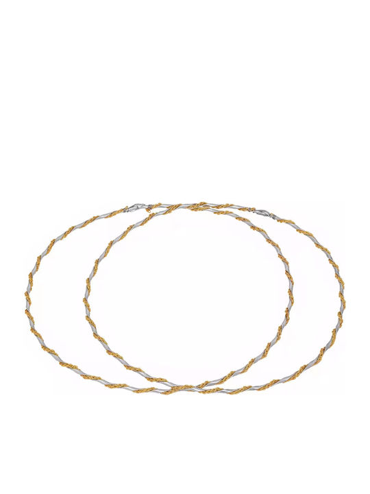 Wedding Crowns Bicolor Gold-Plated Chain 051190 051190 Brass