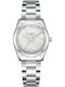 Women's Watch 28mm Chronograph Battery with Silver Stainless Steel Bracelet