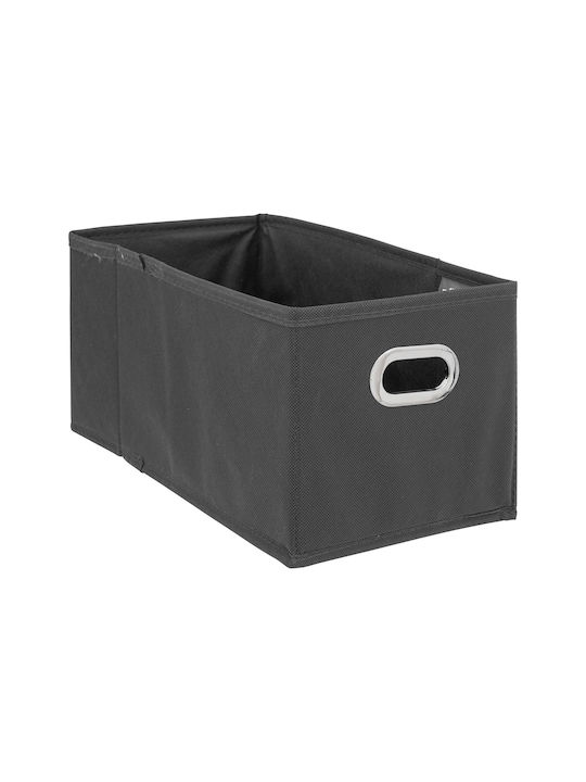 5Five Fabric Storage Box with Lid Gray 31x15x31...