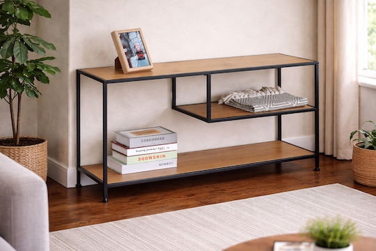 Linos Επιδαπέδιο Μαύρος 120x33x50εκ.