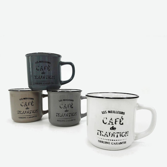 ArteLibre Ceramic Mug in Various Designs Gray (Various Designs)