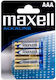 Maxell Alkaline Batteries AAA 1.5V 4pcs