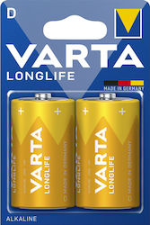 Varta Longlife D 1.5V 2τμχ 14212