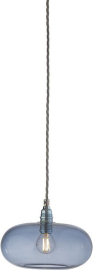 Ebb & Flow Pendant Light Blue with Socket E14, E.14 21x21cm