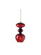Ebb & Flow Pendant Light Red with Socket G9 11x11cm