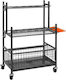 Organizator Echipamente Unelte Grădină Garaj Oțel 4 X Roți 652 X 403 X 990 Mm