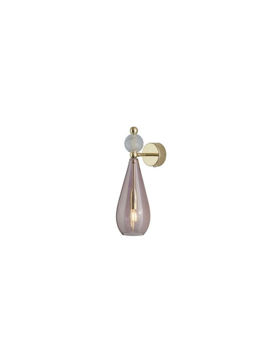 Ebb & Flow Lamp Wall with Socket E14 Pink