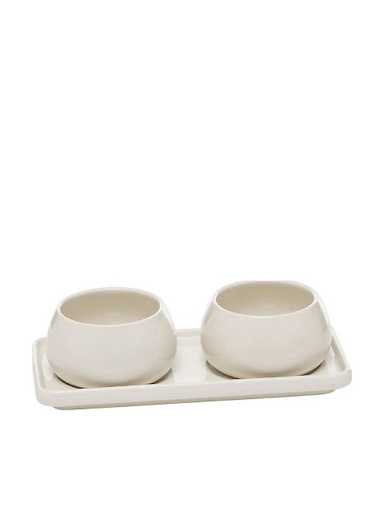 Secret de Gourmet Ορντεβιέρα Λευκή Π10xΜ20xΥ6.5cm 3τμχ