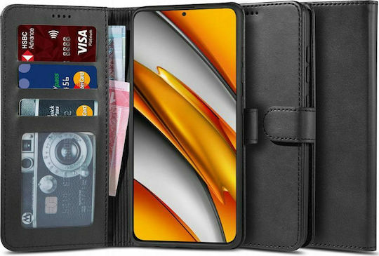 Tech-Protect Wallet Δερμάτινο / Δερματίνης / Σιλικόνης Μαύρο (Poco F3 / Mi 11i)