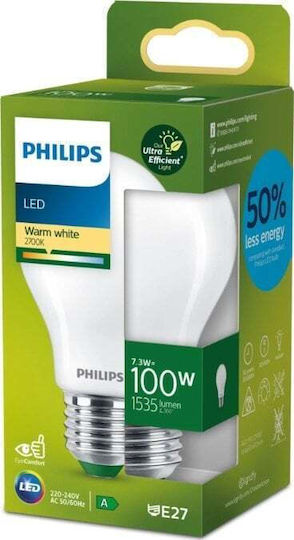 Philips Λάμπα LED 100W για Ντουί E27 Θερμό Λευκό