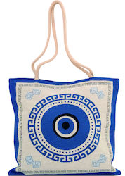 Dimeco Fabric Beach Bag Blue