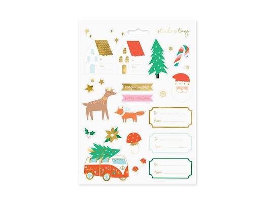 Winter Forest Christmas Stickers – 20 Pieces